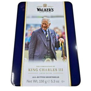 Walker's King Charles III Limited Edition Coronation Tin NEW Shortbread Cookies